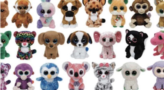 TY Beanie Boo Bulk Mixed Lot of 3 Random 6 Plush Beanie Boos
