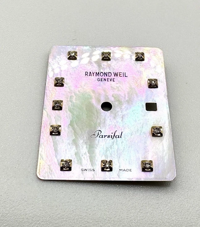 Preowned Raymond Weil Parsifal 23.4x19.0 Rectangular MOP Diamond Dial Part - Image 2 of 4