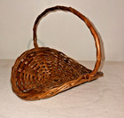 Vintage Woven Wicker Basket with Handle Flower Gathering / Herb - 8" x 11" — photo 2