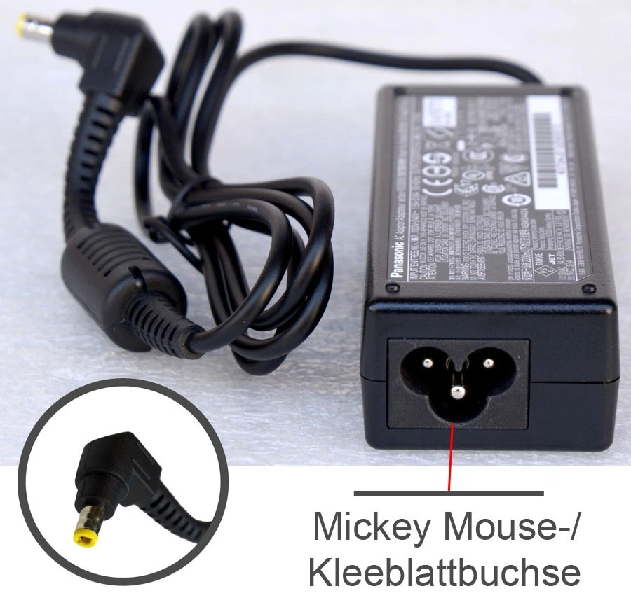 NOTEBOOK NETZTEIL PANASONIC CF-AA6373A MIT STROMKABEL 60W NEU IN OVP N54_NEU - Bild 3 von 4