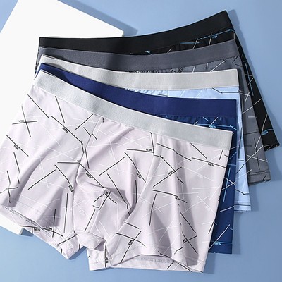 Herren 4er Pack Boxershorts gestreift bequem Gummibund Unterwäsche Trunks