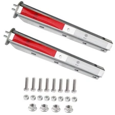 Straight Spring Loaded Mud Flap Hanger for Semi Trucks with 1-1/8" Bolt Spacing