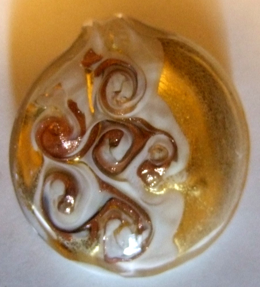 Murano Glass Italian Glass Pendant Signed Murano Jewelry