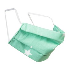 Universal Face Mask Cotton Mint Stars Reusable Filter Pocket Seledyn Gwi