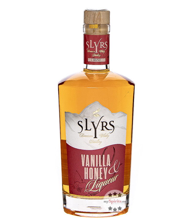 Slyrs: Vanilla & Honey Whisky Liqueur / 30 % vol. / 0,5 Liter - Flasche