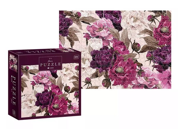 5902277326027 Puzzle 500 ElementóW. Kwiaty 1 Interdruk Puzzle-image