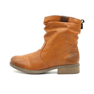 Rieker Damen 76243 Stiefeletten Cognac Synthetik Knöchelhoch Antistress EU 37