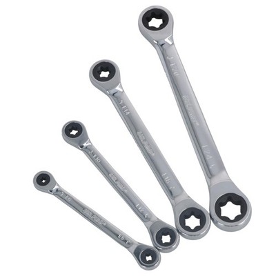 Torx / E Ratschenschlüssel Schraubenschlüssel Satz Doppelendig E6 - E24 4tlg ...