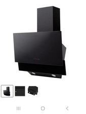 Lamona LAM2709 60cm Black Angled Cooker Hood