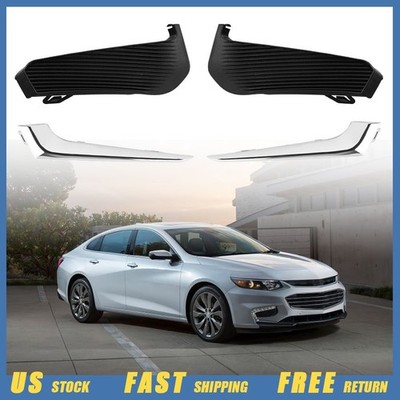 2PCS Front Bumper Fog Light Lamp Cover Trim Set For 2016-2018 Chevy Malibu EOOC