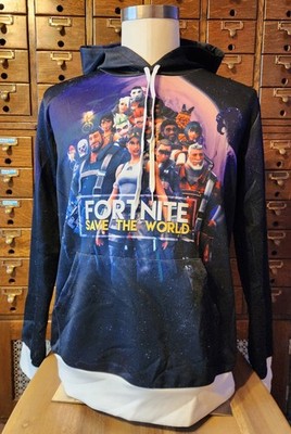 Fortnite Save the World Hoodie AOP Pullover Sweatshirt Video Game
