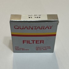QUANTARAY 52MM 1A "SKYLIGHT" CAMERA FILTER, FOR DIGITAL, FILM, Complete Open