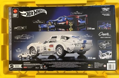 Hot Wheels Brick Shop 2 Pack Corvette Grand Sport & Cadillac 1154