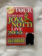 PASS ALL AREAS BUON SANGUE TOUR 2005 - LORENZO JOVANOTTI