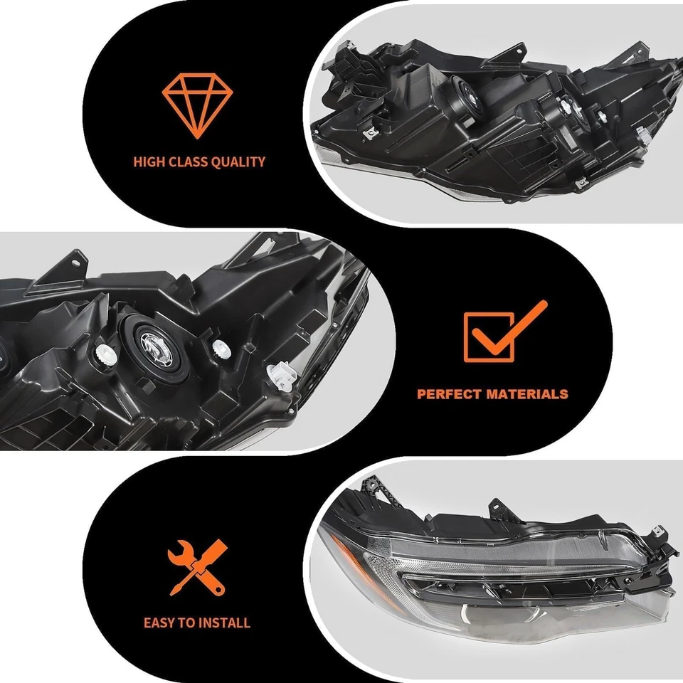 Farol Faróis Depot REGHD667-B111R para 2016-2019 Pilot e 2017-2019 Redline - Imagem 3 de 4