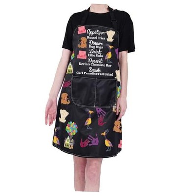  Up Movie Inspired Kitchen Apron Carl and Ellie Gift Up Movie Merchandise Black