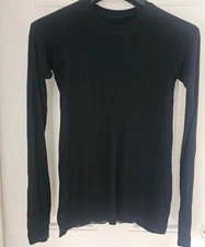 Sweaty Betty Base Layer Top Thermals Black Medium Full Sleeve