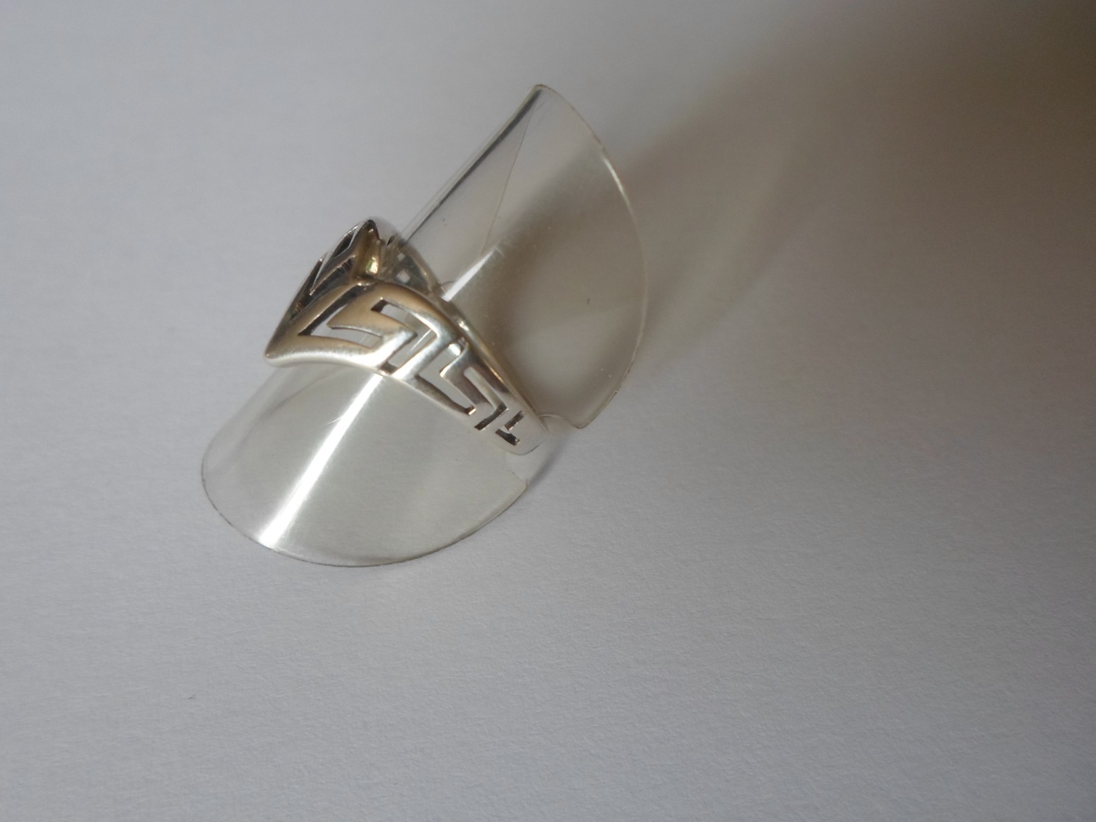 solid silver ring, openwork, labyrinth, s. 54 - image 9