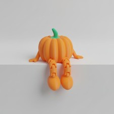 Articulated Pumpkin Fidget Toy - Flexible Halloween Decor