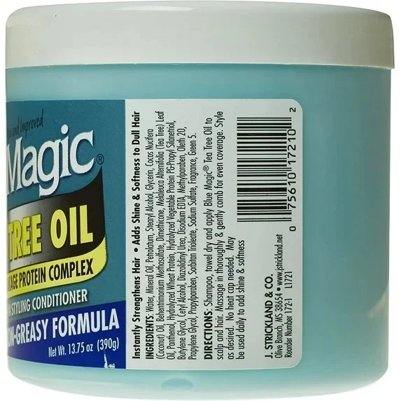 BLUE MAGIC Tea Tree Oil Leave-in Styling Conditioner Non-Greasy Formula 13.75oz - Image 3 of 4