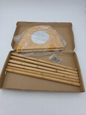 Bamboo Chicken Perch with Mirror, Strong Roosting Bar for coop and brooder, Trai