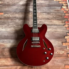 In stock Custom Shop Red DG335 Electric Guitar Semi Hollow Body USA FREE shiping
