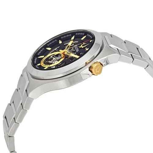 Bulova Maquina Black-Skeleton Dial Automatic Men's Watch 98A224 image 2
