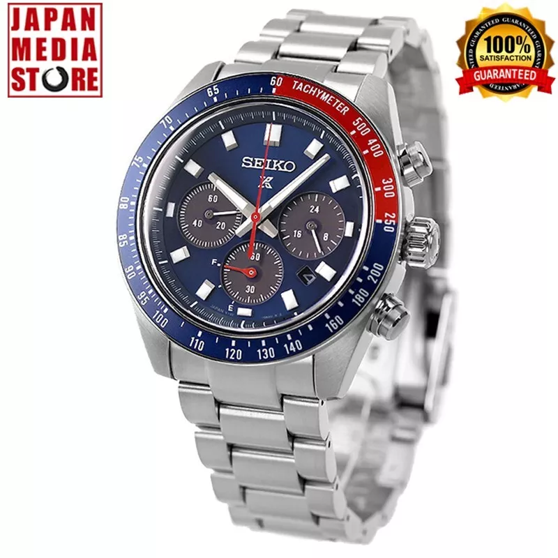 Seiko Prospex SBDL097 SPEEDTIMER Blue Dial Solar Chronograph Men Watch JAPAN
