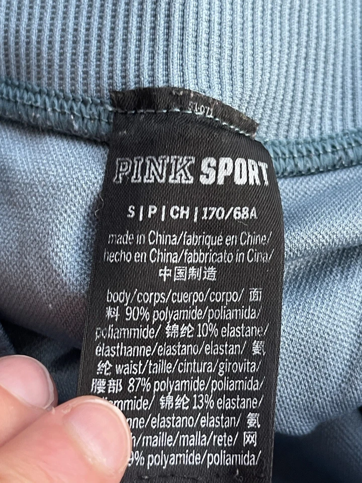 Leggings Rosa Victoria’s Secret Ombre Cintura Alta Perforados Elastizados Pull On Pequeños Foto 2 de 4