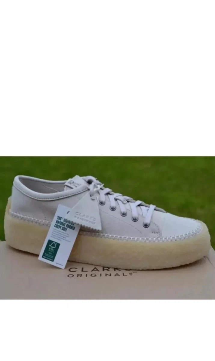Clarks Originals Mens Wallabee Shoes Grey Vegan Suede Moccasins
