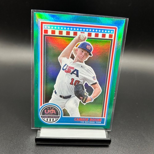 2025 Panini Stars & Stripes USA Baseball Parallels - Green, Stars & Stripes - Picture 16 of 227