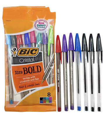 BIC Cristal Pens Xtra Bold Pens Package And Loose Cristal Pens