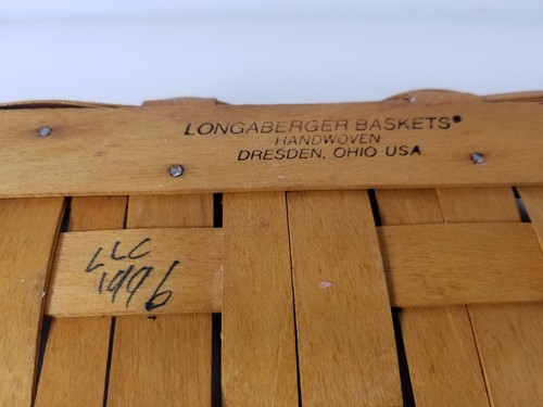 Vintage 1996 Longaberger Christmas Collection 1996 Edition Holiday Cheer Basket - Picture 12 of 12