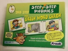 Step By Step Phonics 3rd 5 Green Word Chain Digraph Cards Book Homeschool Read