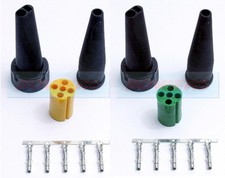 ASPOCK GREEN & YELLOW 5 PIN REAR LIGHT CONNECTOR PLUG FOR IFOR WILLIAMS TRAILERS