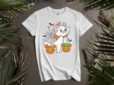 Aristocats Marie Cat Mickey Minnie Pumpkin Hoodie Tshirt Men Women Unisex AD707