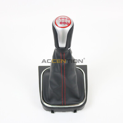 For For VW EOS 2006-2014 Scirocco 2009-2014 6 Speed Gear Shift Knob With boot
