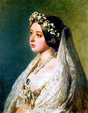 Queen Victoria Portrait 8.5x11" Photo Print Franz Xaver Winterhalter Fine Art