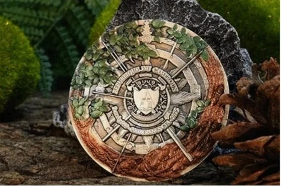 Moneda de plata Robin Hood 2 OZ 2000 francos Camerún 2025 Foto 2 de 4