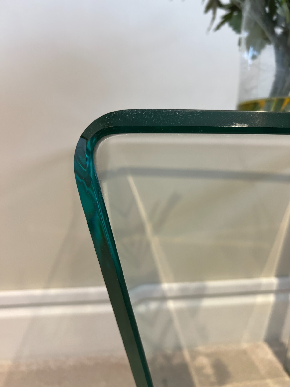 Clear glass modern side tables for living room eBay