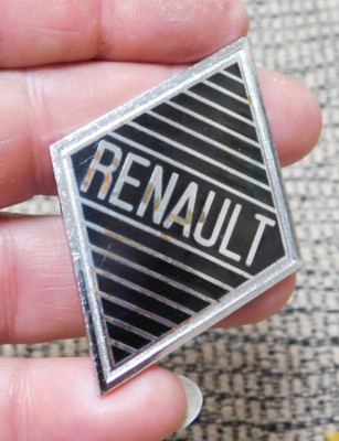 NEW Vintage Renault auto car grille bonnet emblem badge French made Reproduction