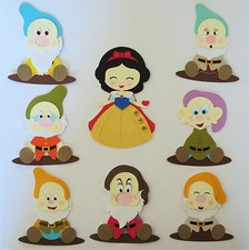 Snow White and Seven Dwarfs Paper Die Cut Scrapbook Embellishments