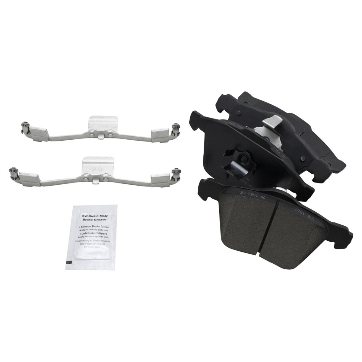 Front Ceramic Brake Pad Set 2 336mm Rotor Pair Kit for 0309 Volvo XC90