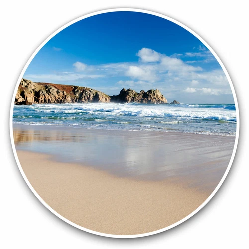2 x Vinyl Stickers 20cm - Porthcurno Beach Cornwall England Cool Gift #16124