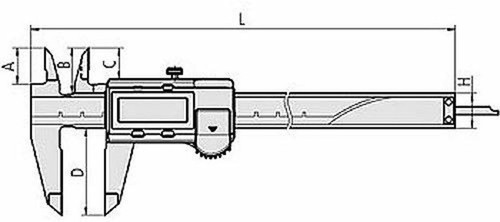 Mitutoyo digital calipers-ABS digimatic CD-20APX - Picture 2 of 2