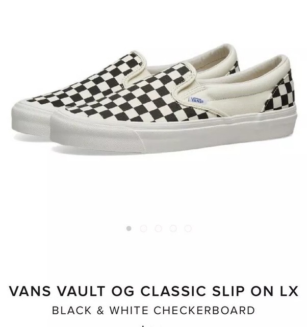 vans slip on checkerboard vault