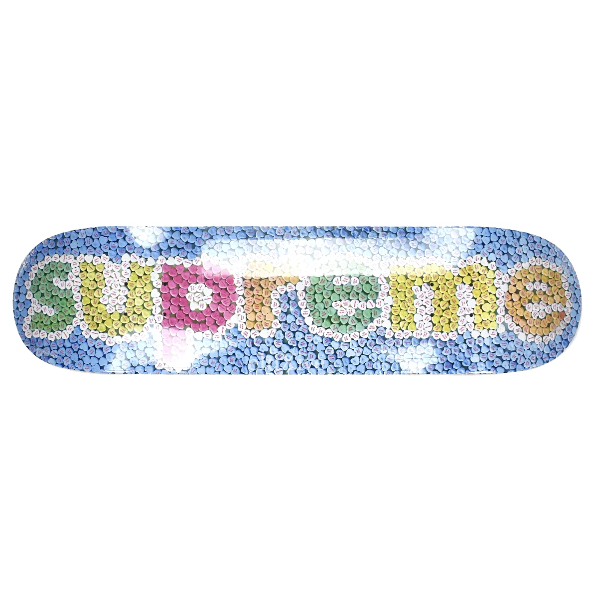 supreme candy hearts skateboard deck