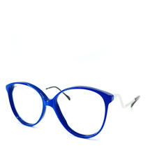 Unbranded UZ 536 Full Rim Paris Eyeglasses Blue Silver Frames 56-15-140