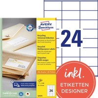 Avery Zweckform Etikett Rc LR3475 70X36Mm Nws 2400St