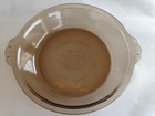 VINTAGE PYREX AMBER GLASS 7” PIE PLATE #207 1985 LIMITED EDITION U.S.A.